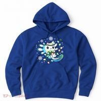 Axolotl Christmas Lights Xmas Tree Pajamas Hoodie thumb 0
