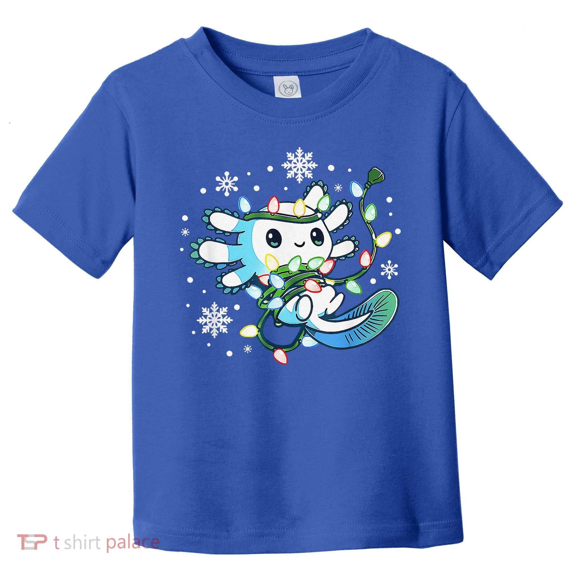 Axolotl Christmas Lights Xmas Tree Pajamas Toddler T-Shirt