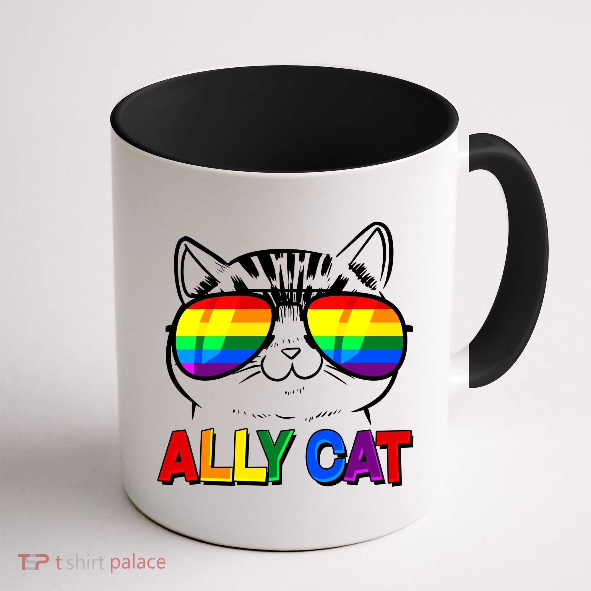 Ally Cat LGBT Pride Coffee Mug