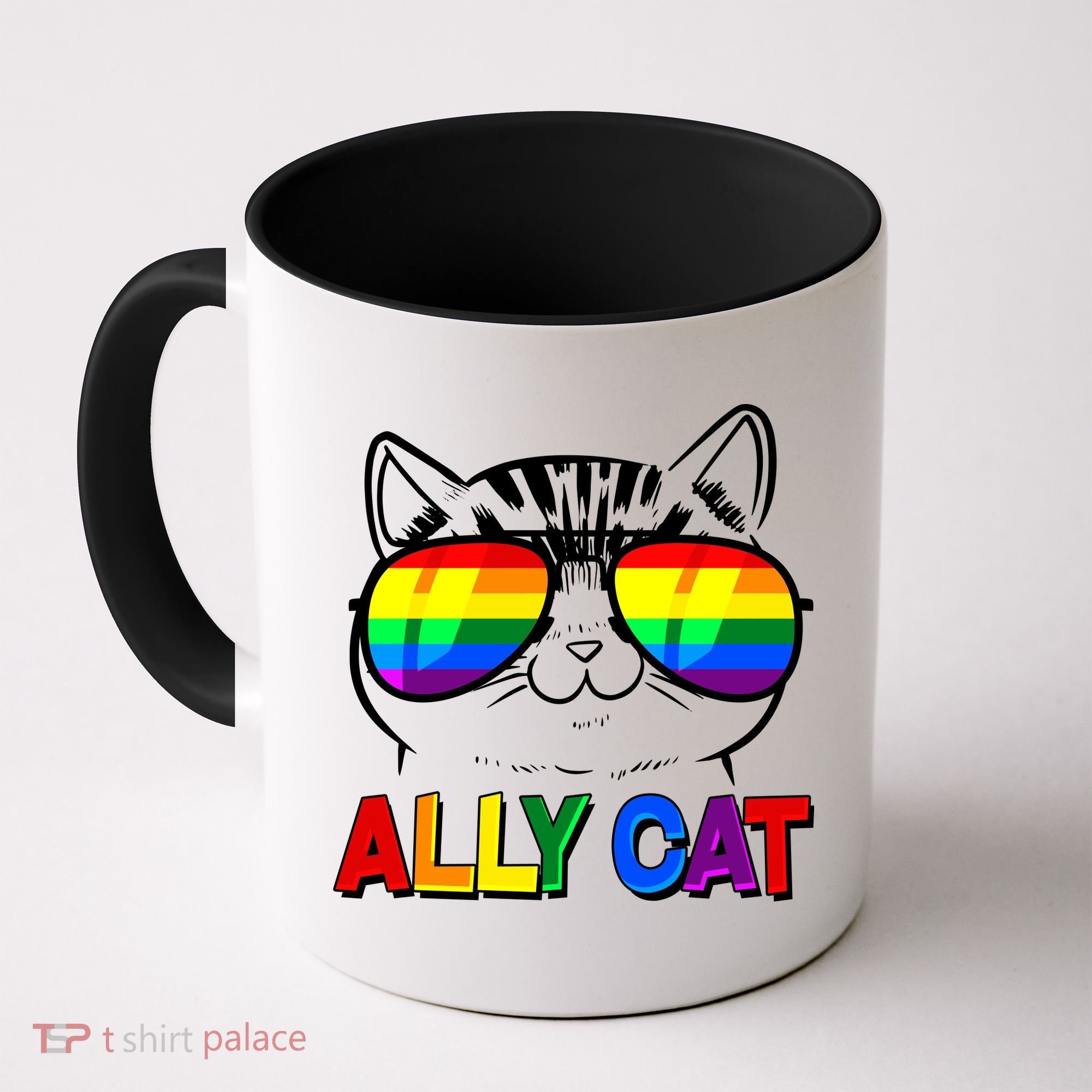 Ally Cat LGBT Pride Coffee Mug