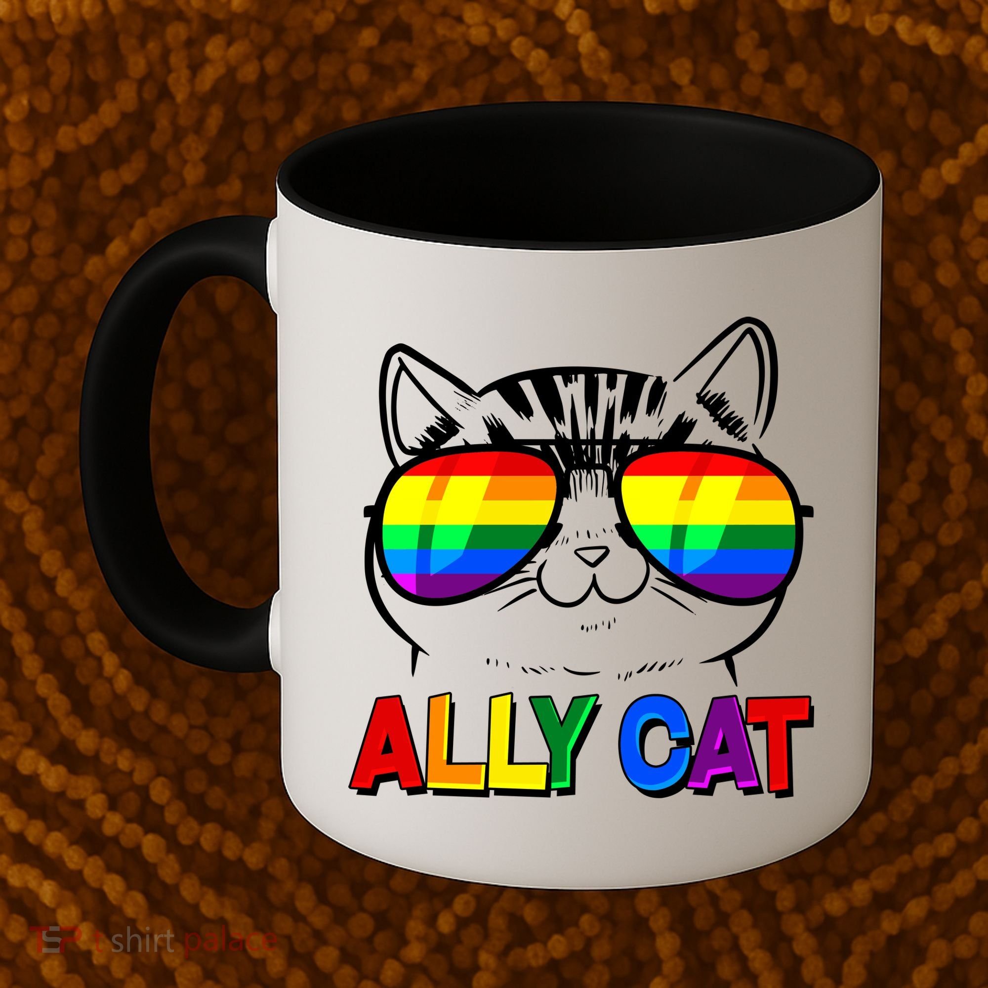 Ally Cat LGBT Pride Coffee Mug