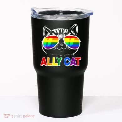 Ally Cat LGBT Pride Tumbler
