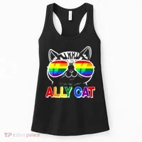 Ally Cat LGBT Pride Women's Tank Top thumb 0