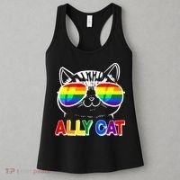 Ally Cat LGBT Pride Women's Tank Top thumb 3