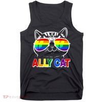 Ally Cat LGBT Pride Tank Top thumb 0