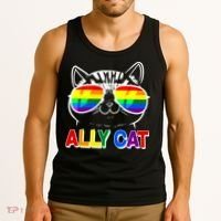 Ally Cat LGBT Pride Tank Top thumb 3