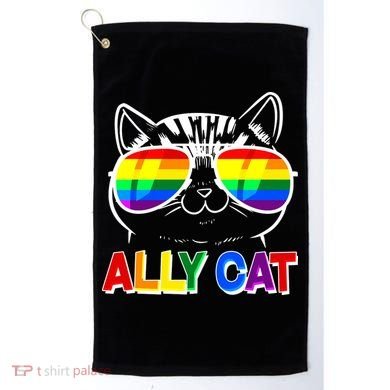 Ally Cat LGBT Pride Golf Towel
