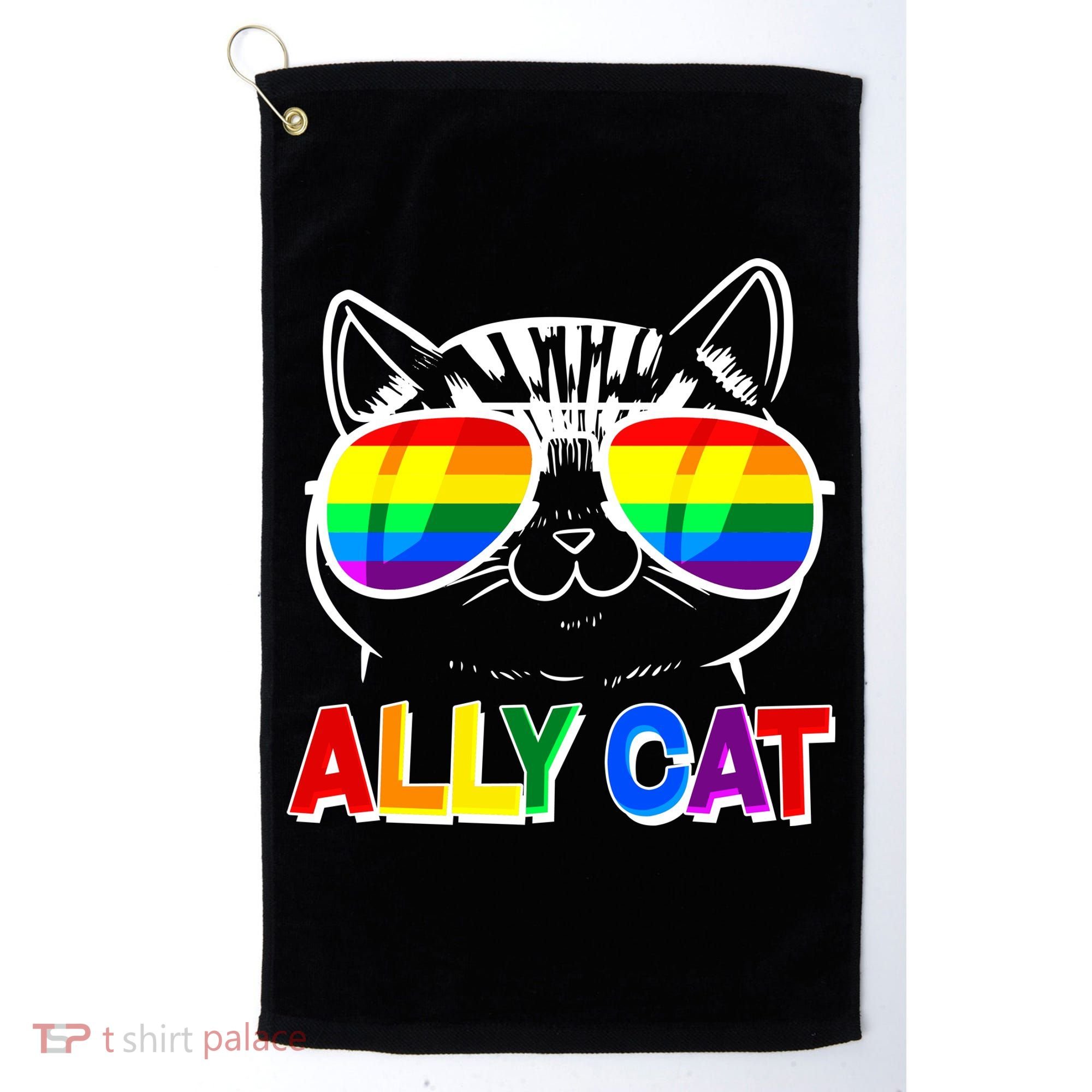 Ally Cat LGBT Pride Golf Towel