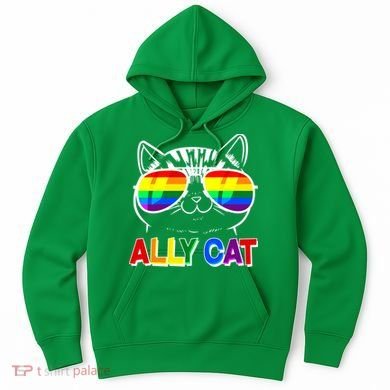Ally Cat LGBT Pride Hoodie