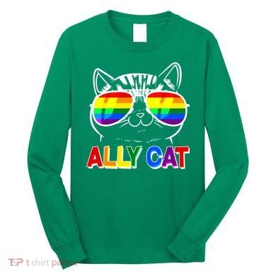 Ally Cat LGBT Pride Long Sleeve Shirt