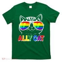 Ally Cat LGBT Pride T-Shirt thumb 0