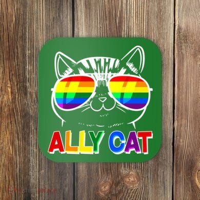 Ally Cat LGBT Pride Coaster