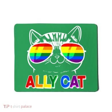 Ally Cat LGBT Pride Mousepad
