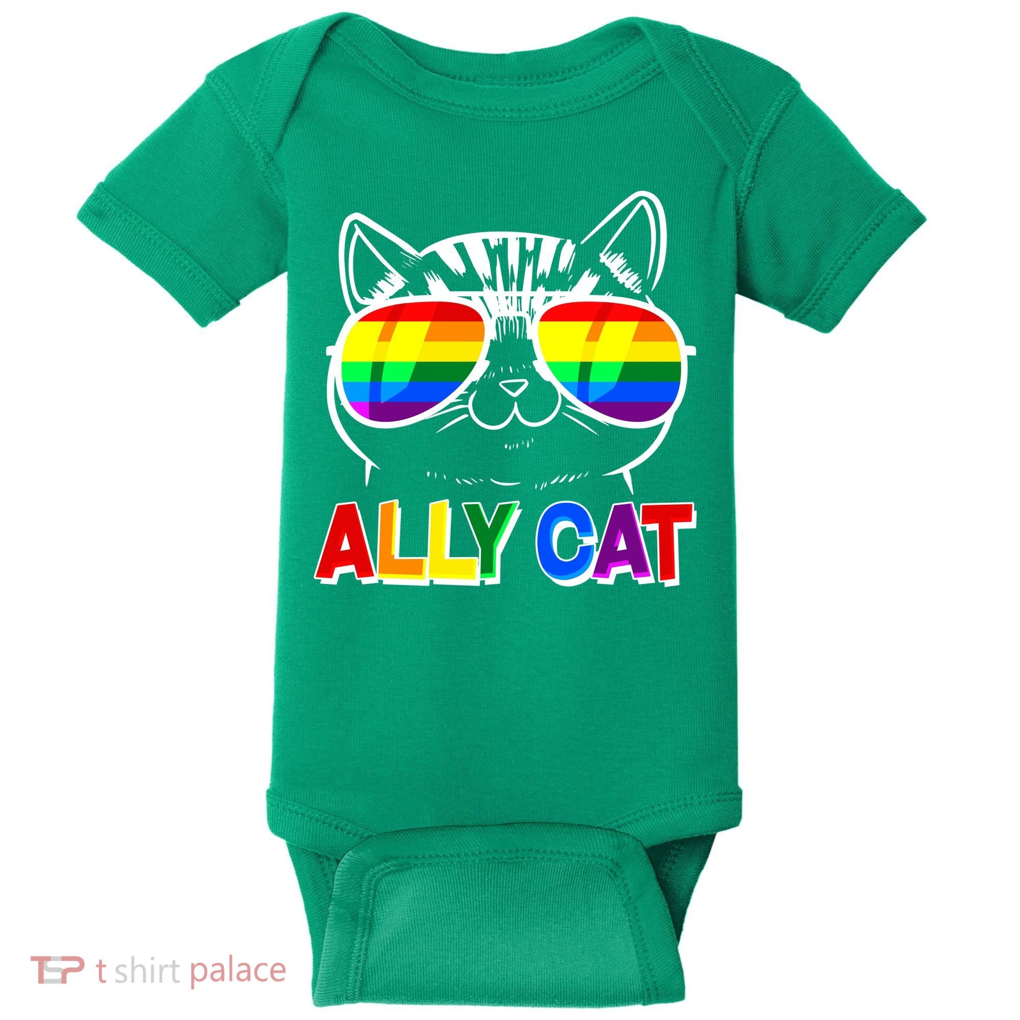 Ally Cat LGBT Pride Baby Bodysuit