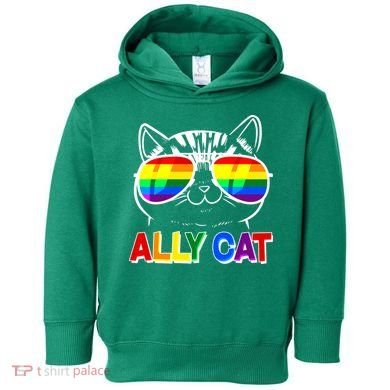 Ally Cat LGBT Pride Toddler Hoodie