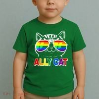 Ally Cat LGBT Pride Toddler T-Shirt thumb 2