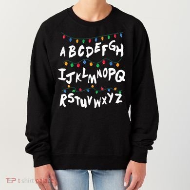 Alphabet Christmas Lights Stranger Women's Sweatshirt
