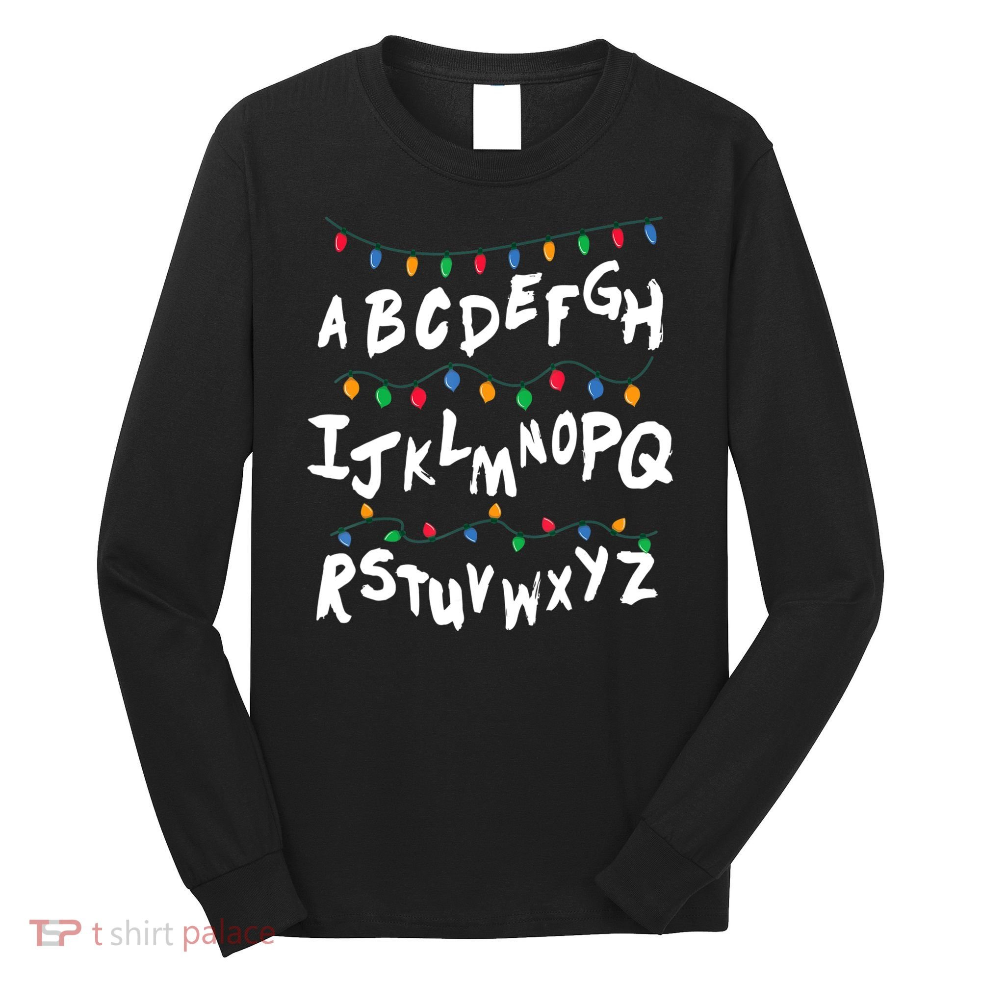 Alphabet Christmas Lights Stranger Long Sleeve Shirt