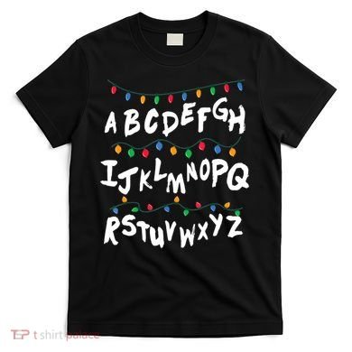 Alphabet Christmas Lights Stranger T-Shirt