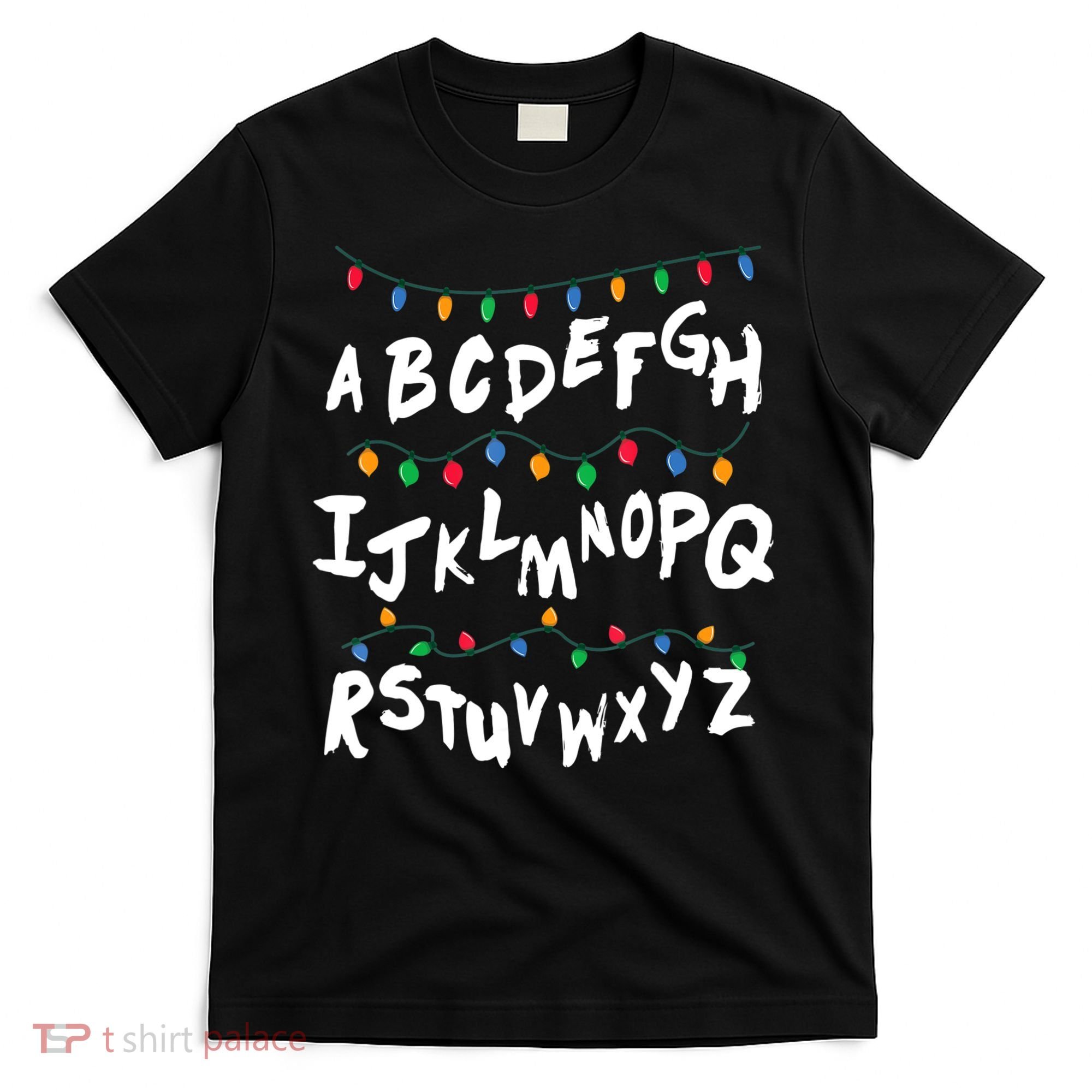 Alphabet Christmas Lights Stranger T-Shirt