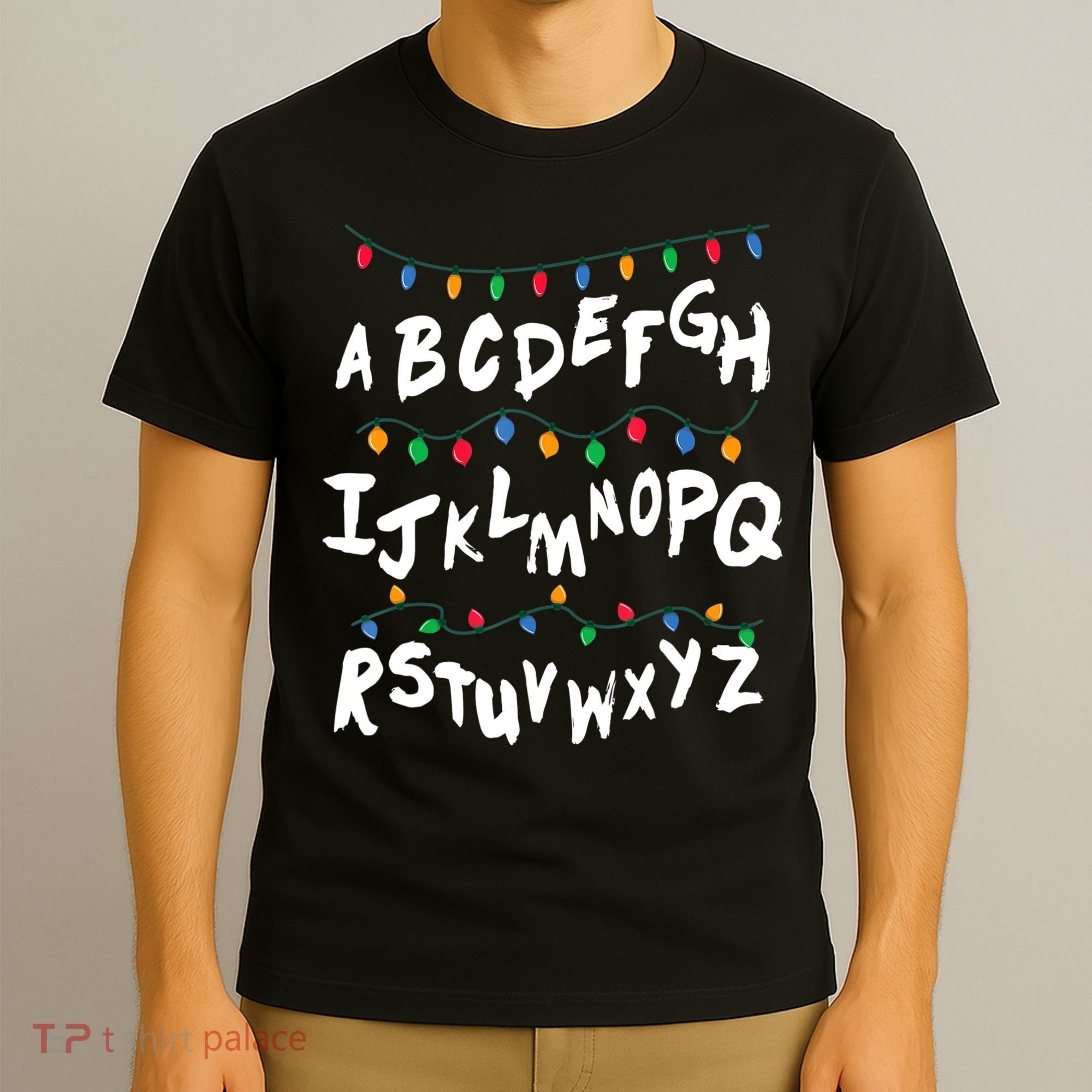 Alphabet Christmas Lights Stranger T-Shirt