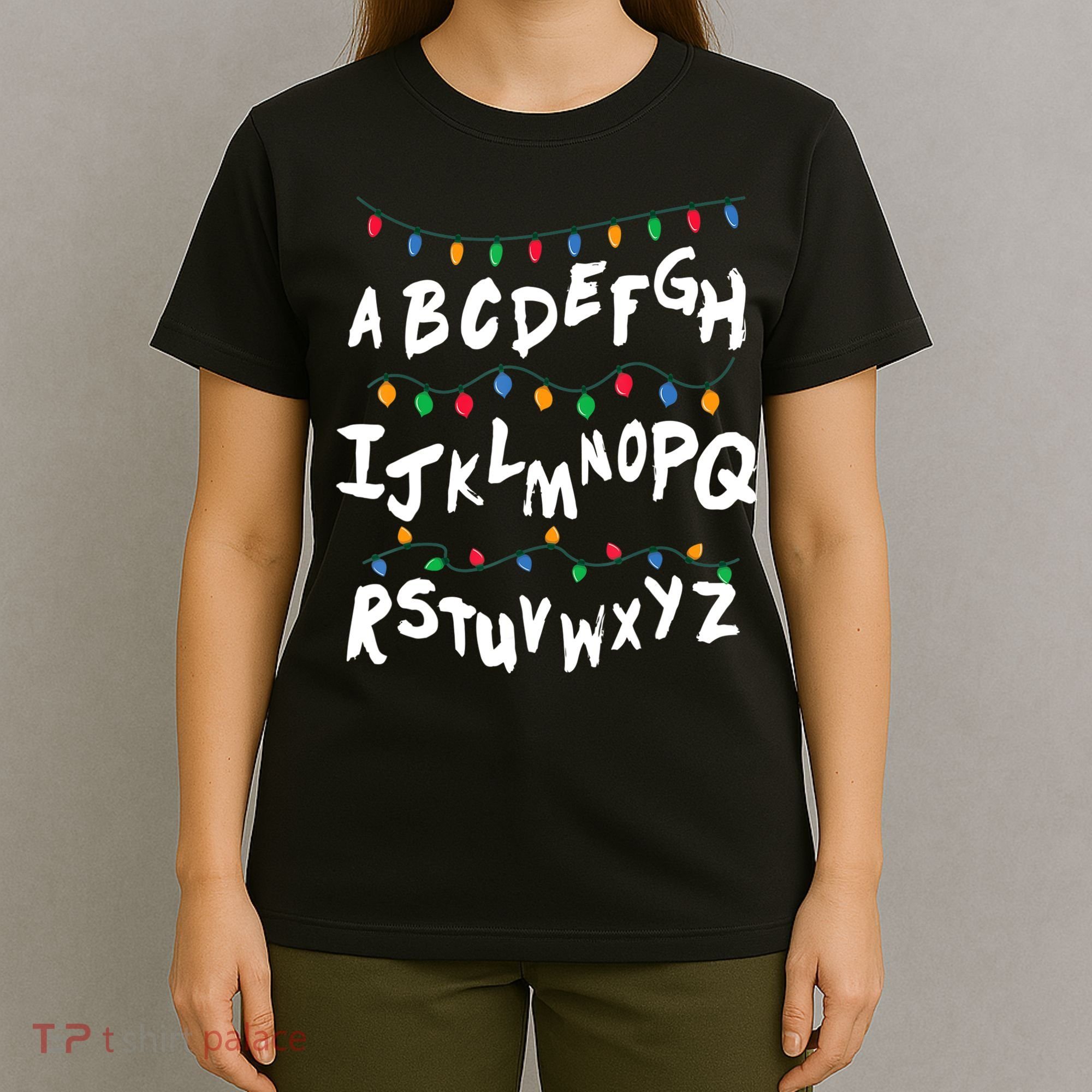 Alphabet Christmas Lights Stranger T-Shirt
