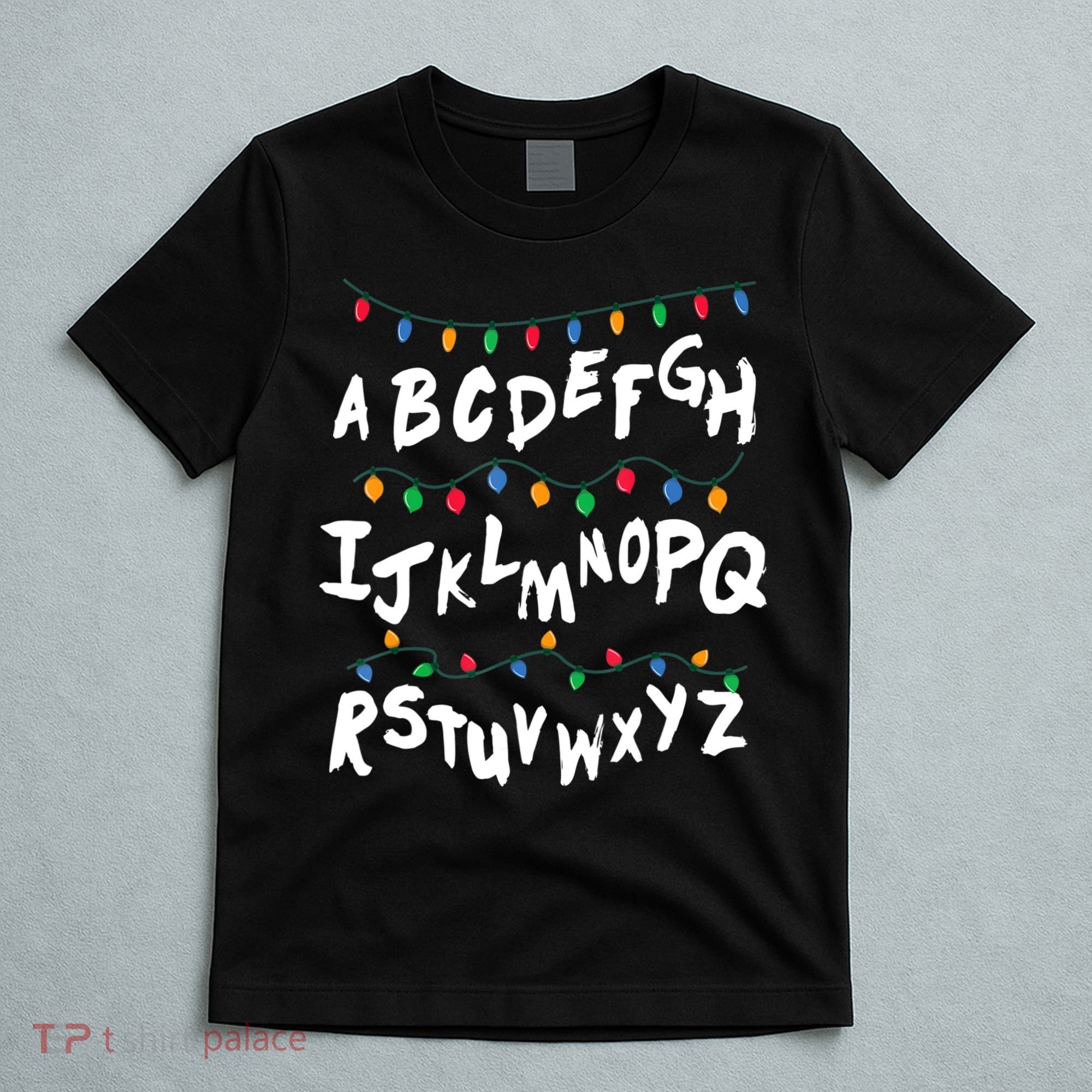Alphabet Christmas Lights Stranger T-Shirt
