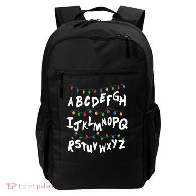 Alphabet Christmas Lights Stranger Backpack