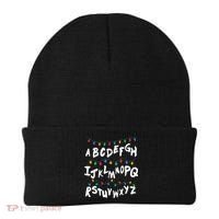 Alphabet Christmas Lights Stranger Beanie thumb 0