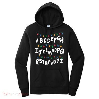 Alphabet Christmas Lights Stranger Women's Hoodie