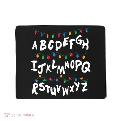 Alphabet Christmas Lights Stranger Mousepad