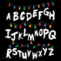 Alphabet Christmas Lights Stranger Ornament thumb 1