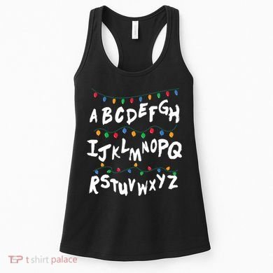 Alphabet Christmas Lights Stranger Women's Tank Top
