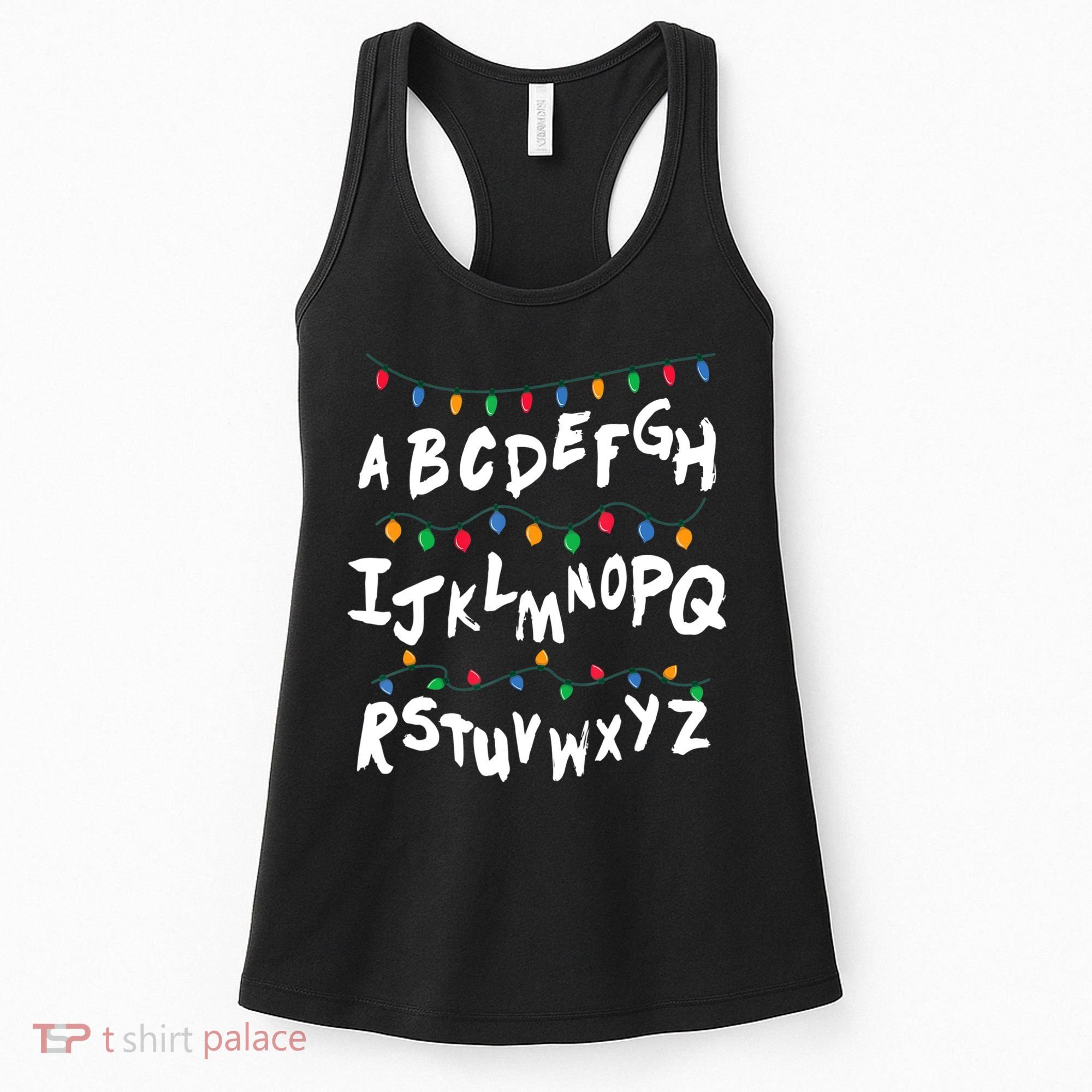 Alphabet Christmas Lights Stranger Women's Tank Top