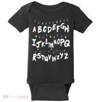 Alphabet Christmas Lights Stranger Baby Bodysuit thumb 0