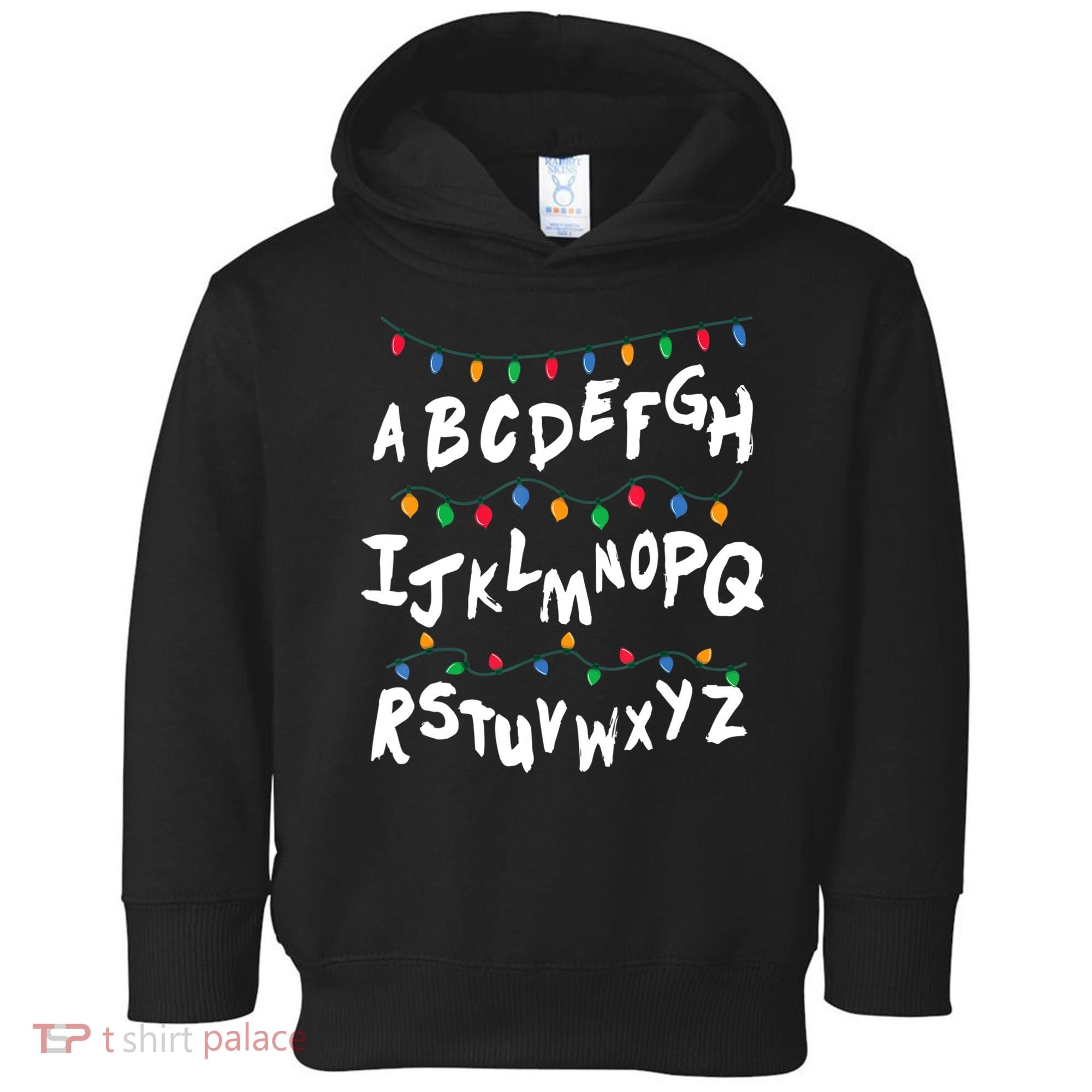 Alphabet Christmas Lights Stranger Toddler Hoodie