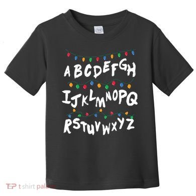 Alphabet Christmas Lights Stranger Toddler T-Shirt