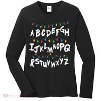 Alphabet Christmas Lights Stranger Women's Long Sleeve Shirt thumb 0