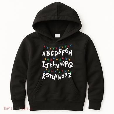 Alphabet Christmas Lights Stranger Kids Hoodie