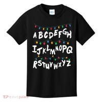 Alphabet Christmas Lights Stranger Kids T-Shirt thumb 0