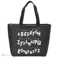 Alphabet Christmas Lights Stranger Tote Bag thumb 0