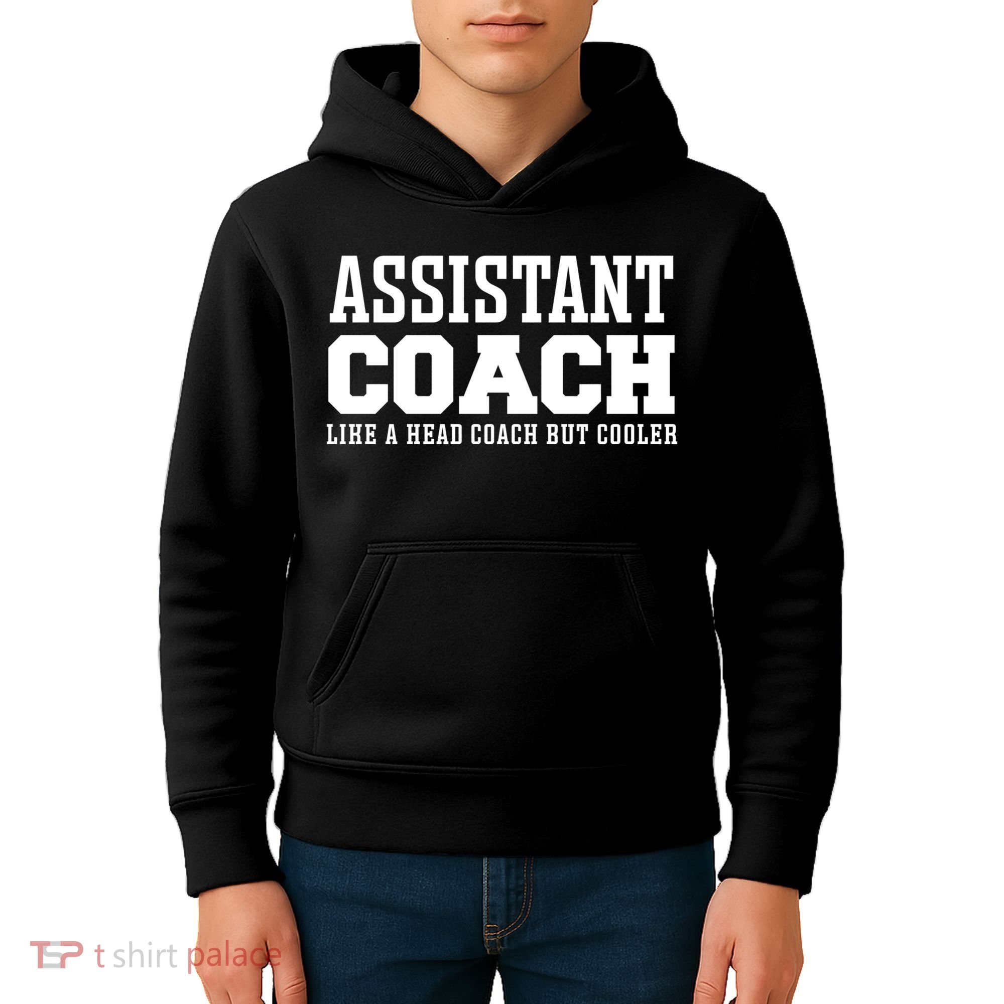 Assistant Coach Like A Head Coach But Cooler Cool Gift Kids Hoodie