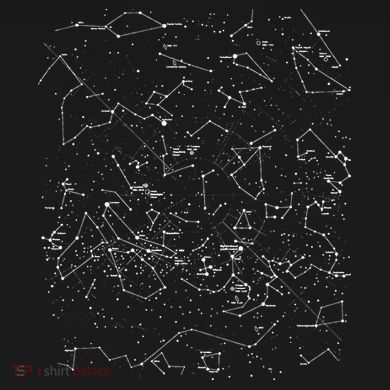 Astronomy Constellations Map, Stars Galaxy Celestial Women's Hoodie