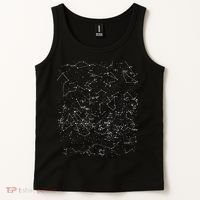 Astronomy Constellations Map, Stars Galaxy Celestial Tank Top thumb 2