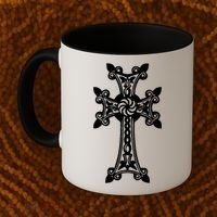 Arian Cross Meaningful Gift Aria Khachkar Meaningful Gift Cross Stone Symbol Mea Coffee Mug thumb 2