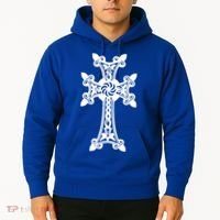 Arian Cross Meaningful Gift Aria Khachkar Meaningful Gift Cross Stone Symbol Mea Hoodie thumb 2