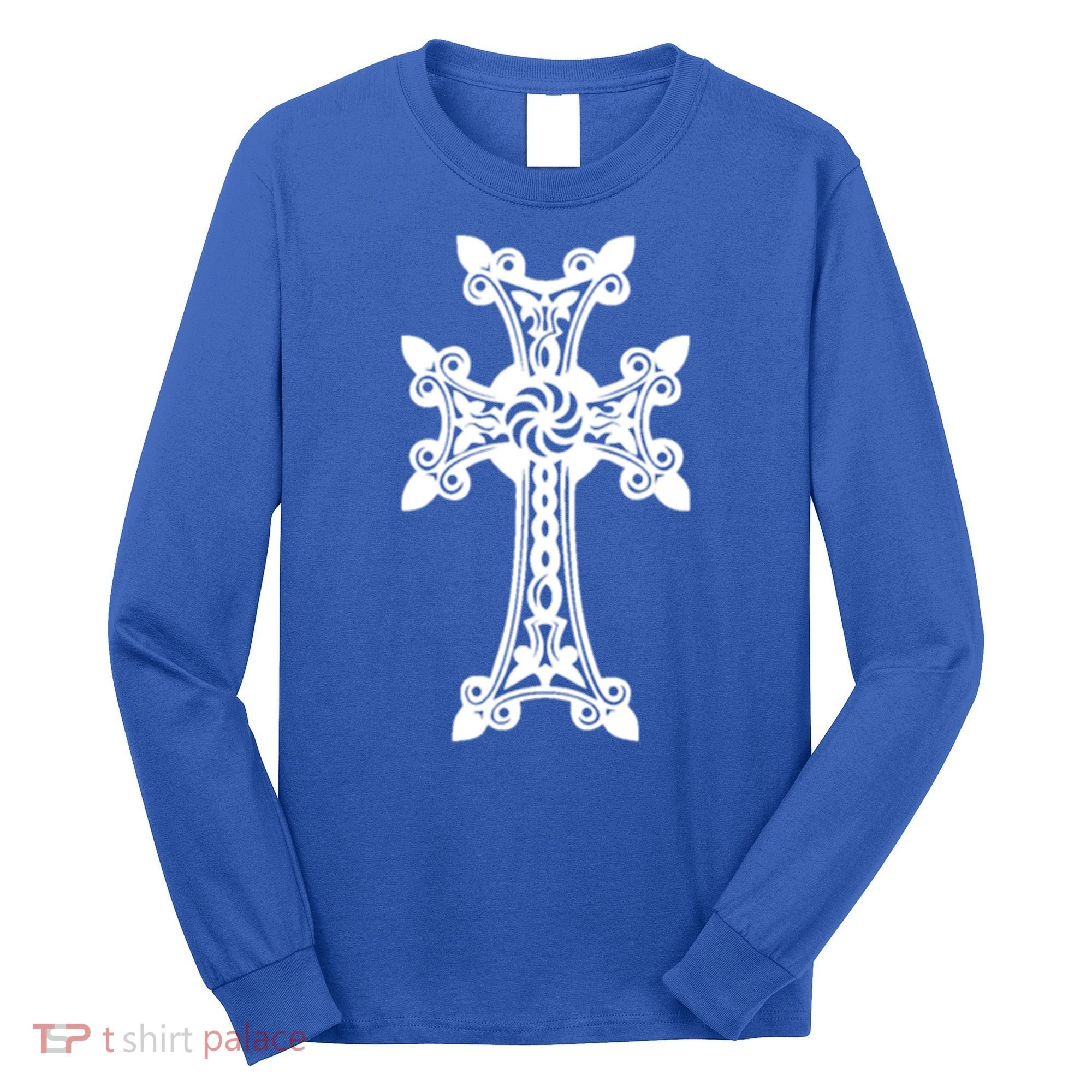 Arian Cross Meaningful Gift Aria Khachkar Meaningful Gift Cross Stone Symbol Mea Long Sleeve Shirt