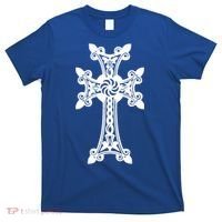 Arian Cross Meaningful Gift Aria Khachkar Meaningful Gift Cross Stone Symbol Mea T-Shirt thumb 0