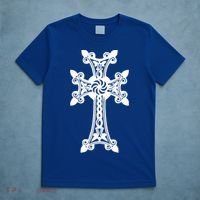Arian Cross Meaningful Gift Aria Khachkar Meaningful Gift Cross Stone Symbol Mea T-Shirt thumb 5