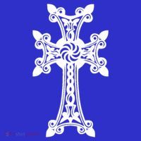 Arian Cross Meaningful Gift Aria Khachkar Meaningful Gift Cross Stone Symbol Mea T-Shirt thumb 7